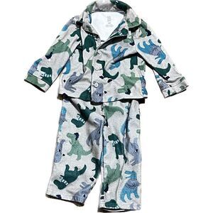 ‎Carters 2-piece animal printed pajama set size 18 month